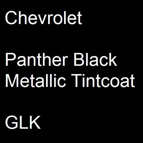 Chevrolet, Panther Black Metallic Tintcoat, GLK.